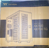 Thermaltake AX700 Super Tower; SSI-CEB/SSI-EEB/XL-ATX/E-ATX; 560mm Radiator Support; 360mm-630mm GPU Clearance; Support for up to 18x 3.5 or 2.5"; Supports 2X 5.25; CA-11B-00F1NN-00

Brand Thermaltake
Motherboard Compatability Extended ATX, Server ATX, AT