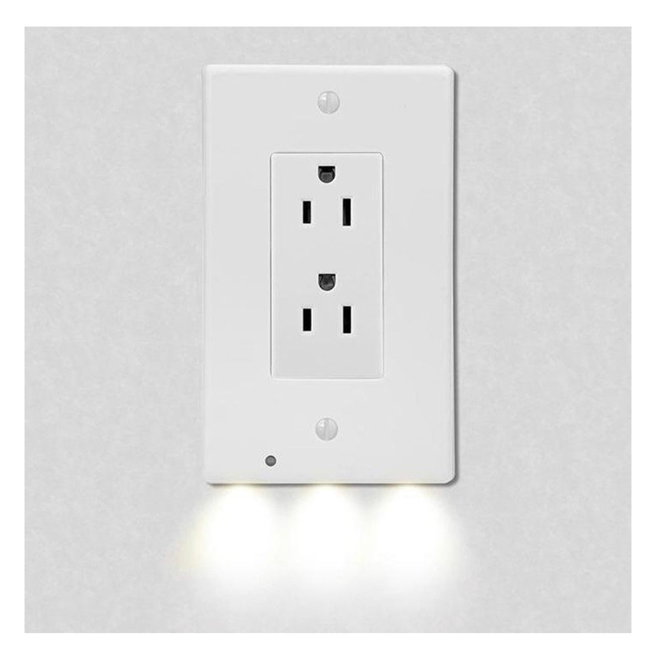 Decor LED Lighted - Night Light Wall Outlet Cover with LED lights No Wire or Battery Needed (Home)