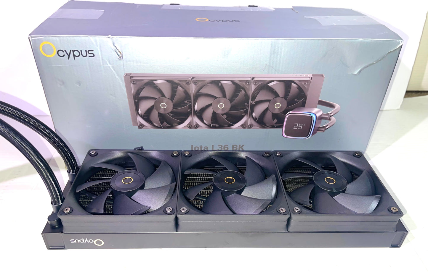 Iota L36 BK AIO CPU Cooler Liquid 360mm Temp Digital Display,ARGB Aluminum PUMP