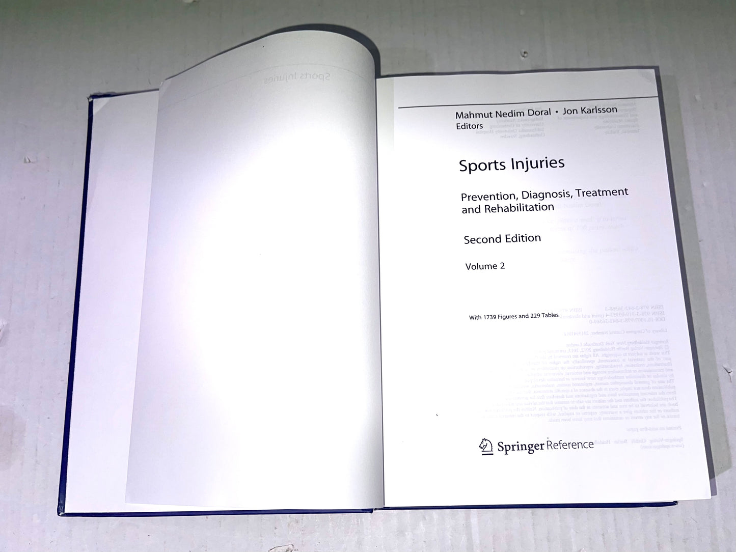 Sports Injuries Prevention, Diagnosis, Treatment & Rehabilitation
Volume 2-4 Second Edition Springer Reference VOLUME 2, 3 & 4