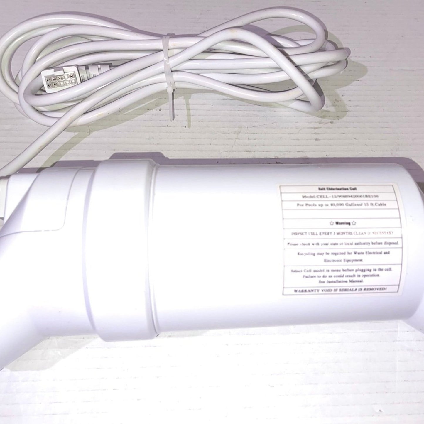 Salt Chlorination Cell High-Performance 40,000 Gallon Cell for In-Ground Pools for T-15/BLT15H Systems