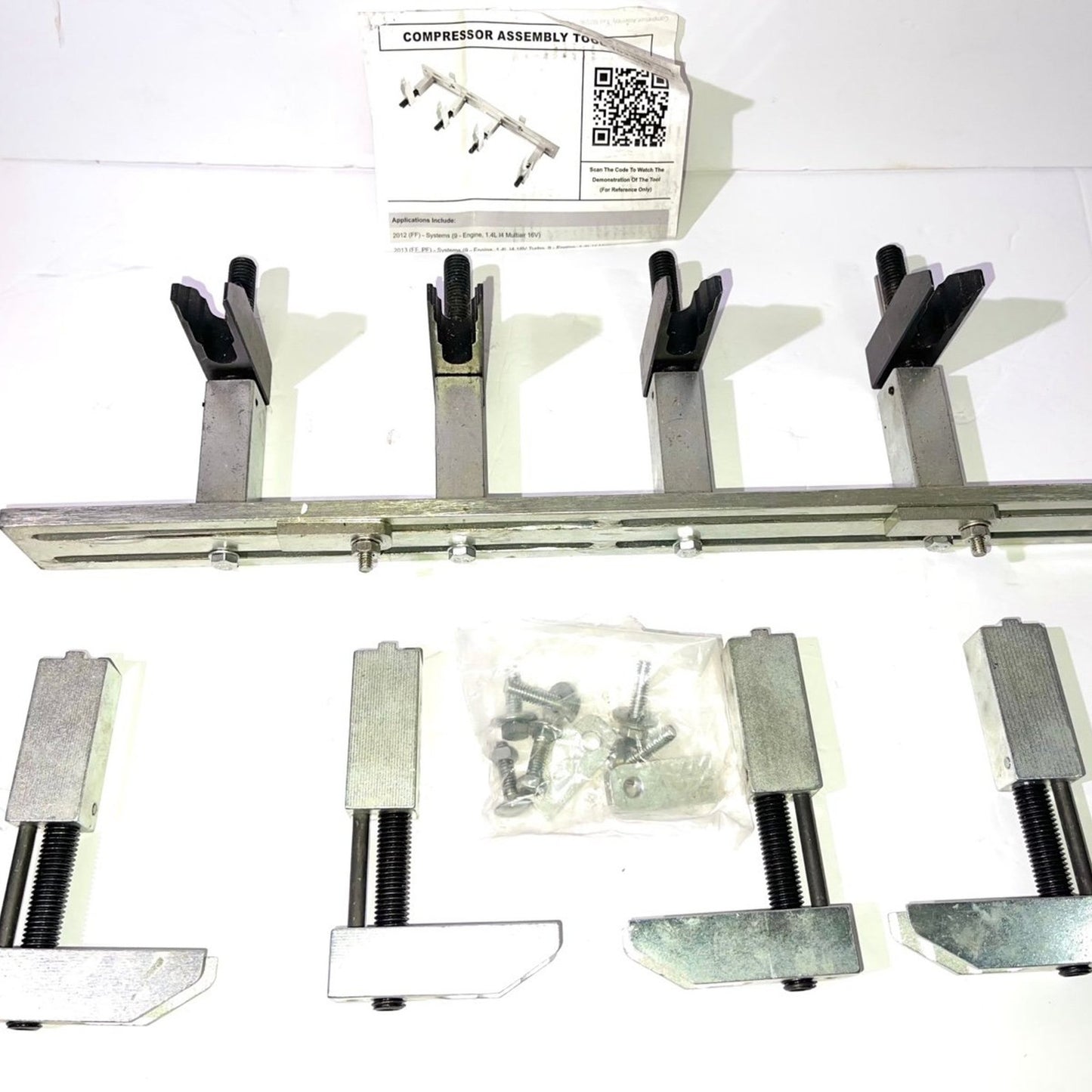 8 Engine Actuator Springs Compressor Assembly Tools 2012-19 Fiat MultiAir Turbo 1.4L 16V / Turbo / 2.4L / BF / FB / FF / PF / UF / VM. Replace Part for 10259B / 10259A