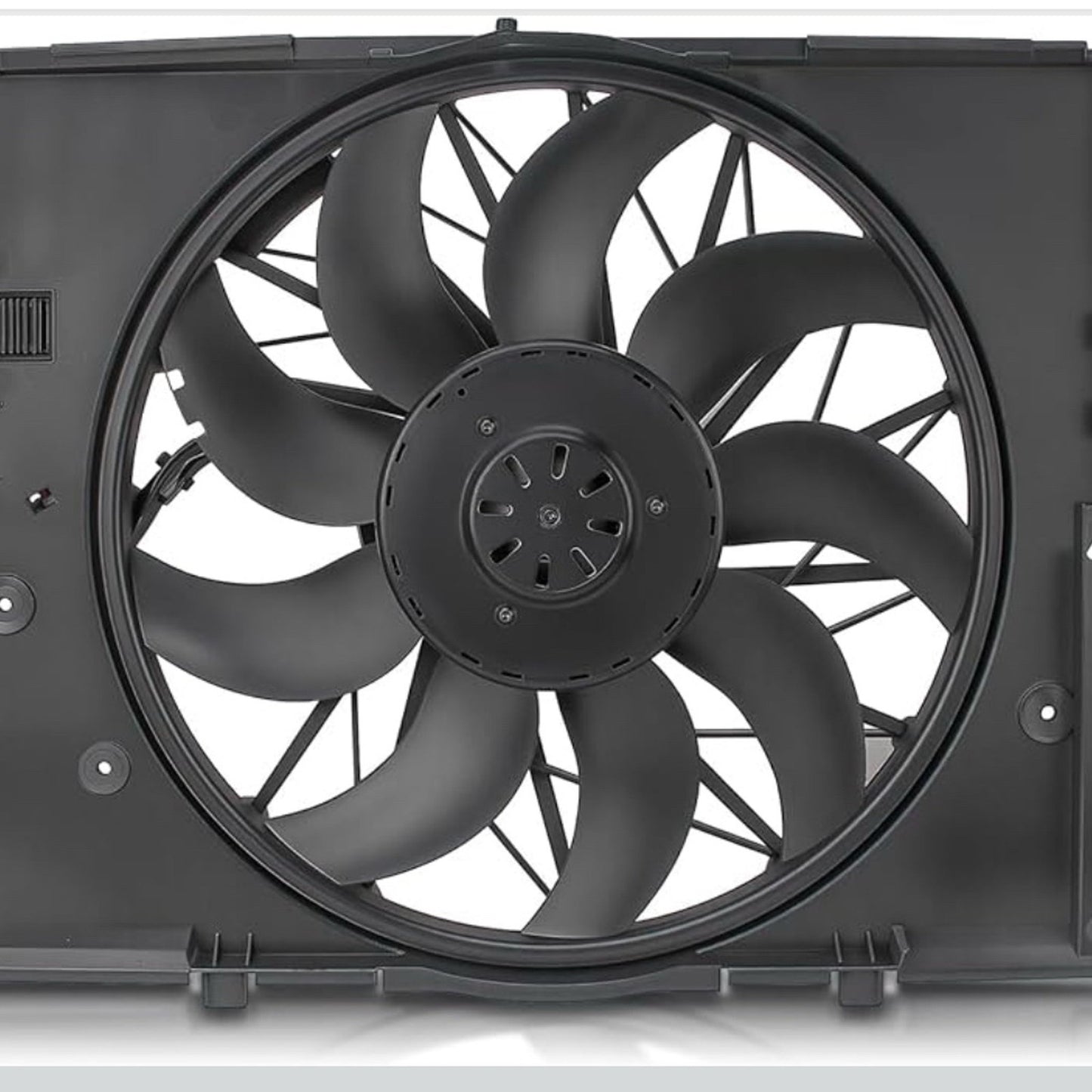 Engine Cooling Fan Assembly, Cooling Radiator Fan Replacement For BMW E60 525 530 545 645 E65 750, Replace 17427543282 17427514181