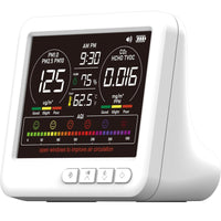 Professional Indoor Air Quality Monitor 7X AQI Alarms,16 in 1 Portable Real-Time Detector for PM2.5 | PM10 | CO2 | TVOC | HCHO | Temp | Hum for Home Cars Plants Pets