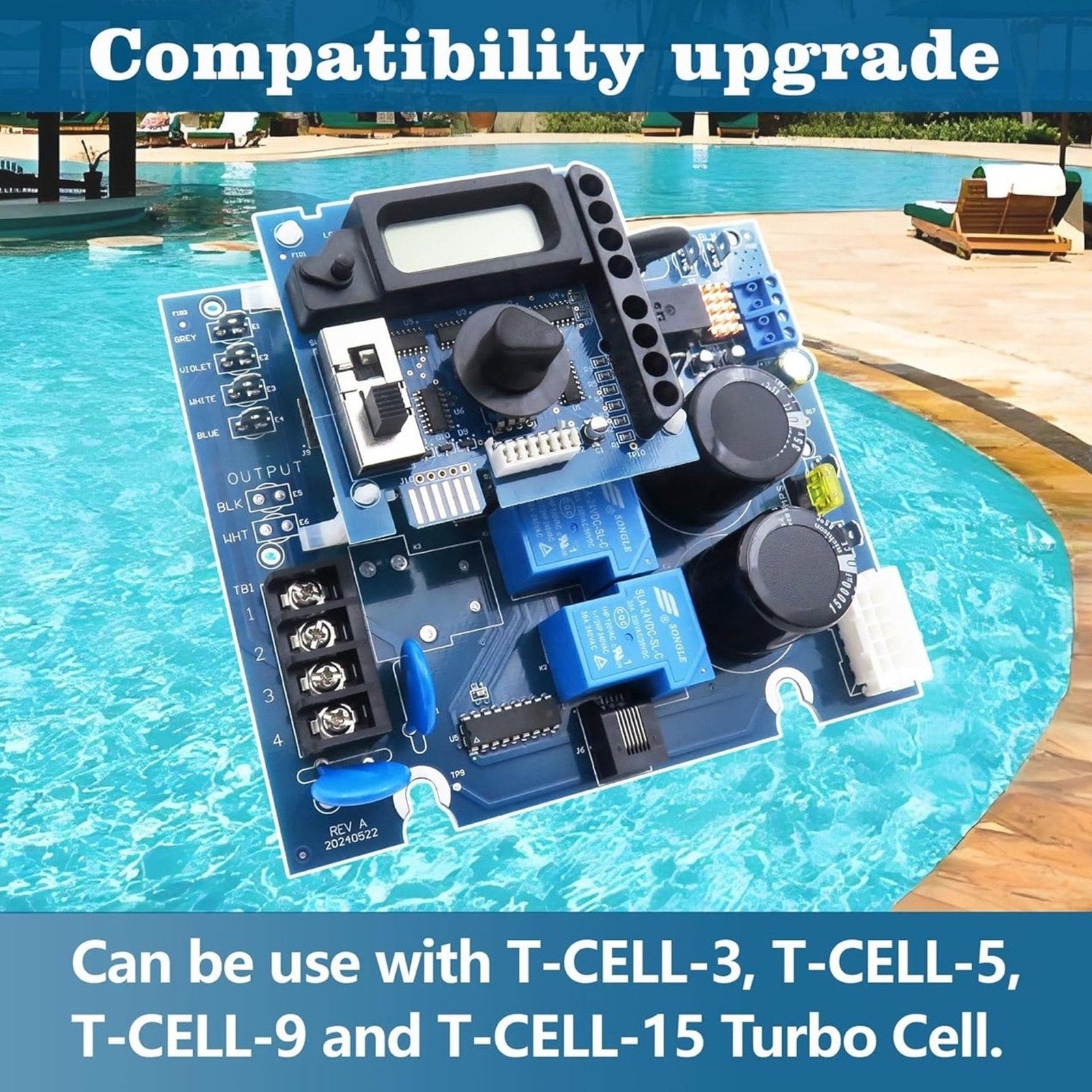 GLX-PCB-RITE Main Circuit Board & GLX-PCB-DSP Display Board with Hayward Goldlin