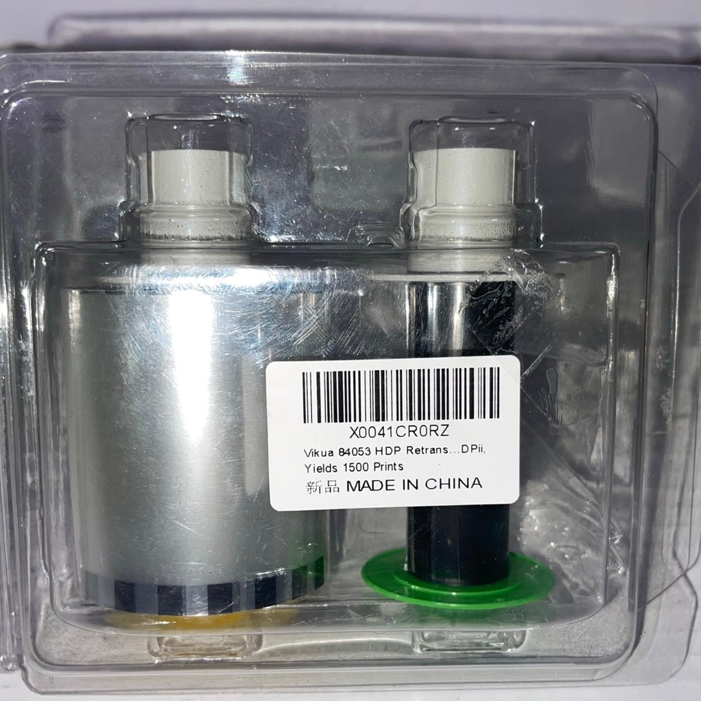 84053 HDP Retransfer Film, 84053 Clear Transfer Film, Replacement for Fargo 84053 Film for Fargo HDP5000 / HDPii, Yields 1500 Prints