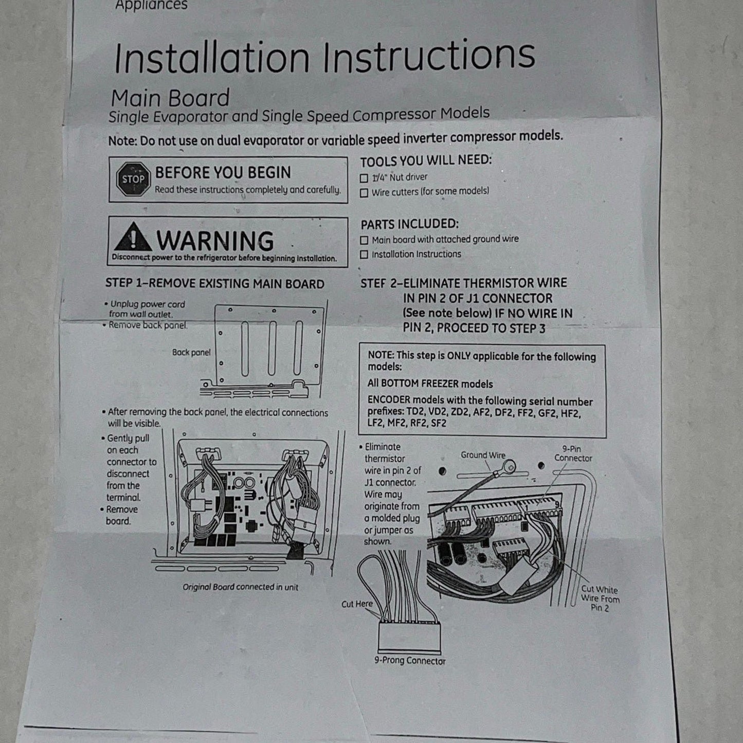 Genuine Control Board Factory Certified Parts for GE Refrigerators 200D4850G022 WR55X10942 WR55X10526 WR55X10529 WR55X10656 WR55X10942C WR55X10942P WR55X10942