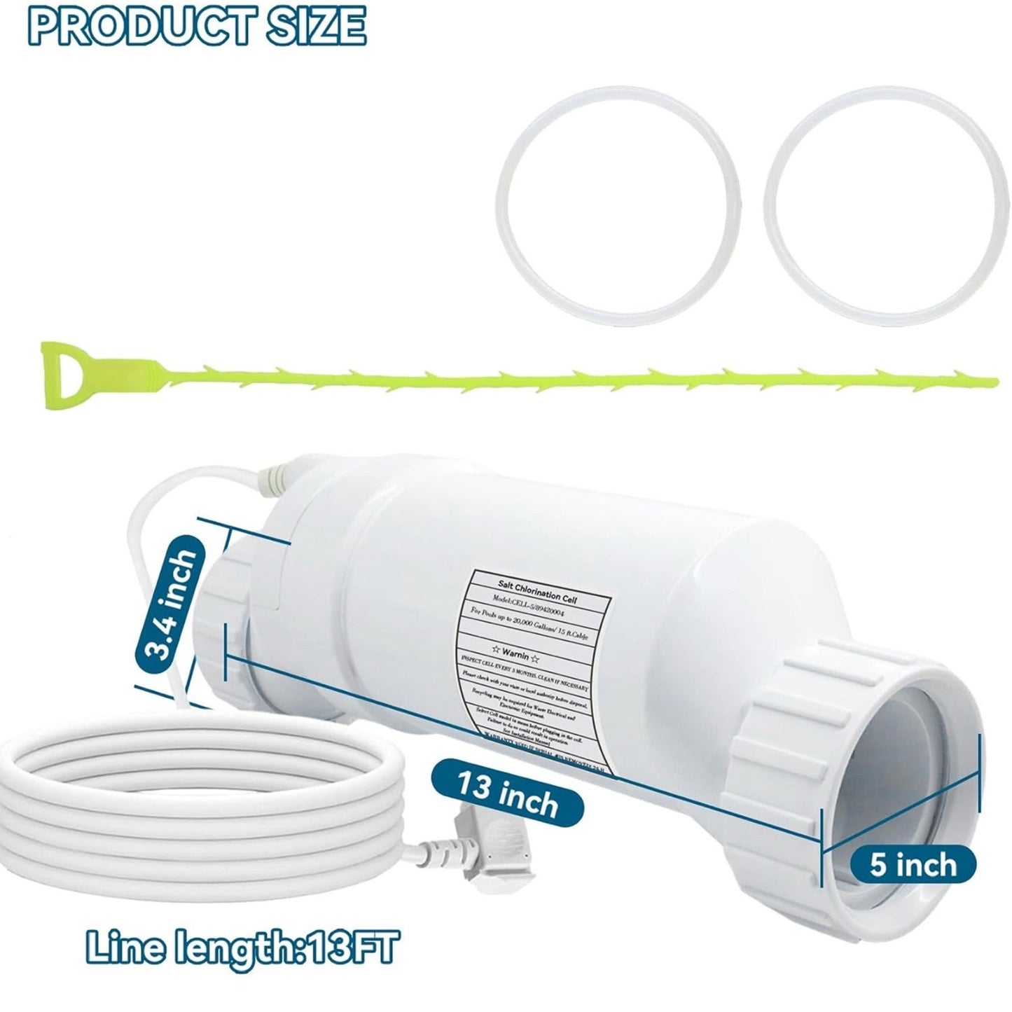 T-Cell-5 Salt Cell Replacement for Hayward, for AquaRite, AquaTrol & More – Up t