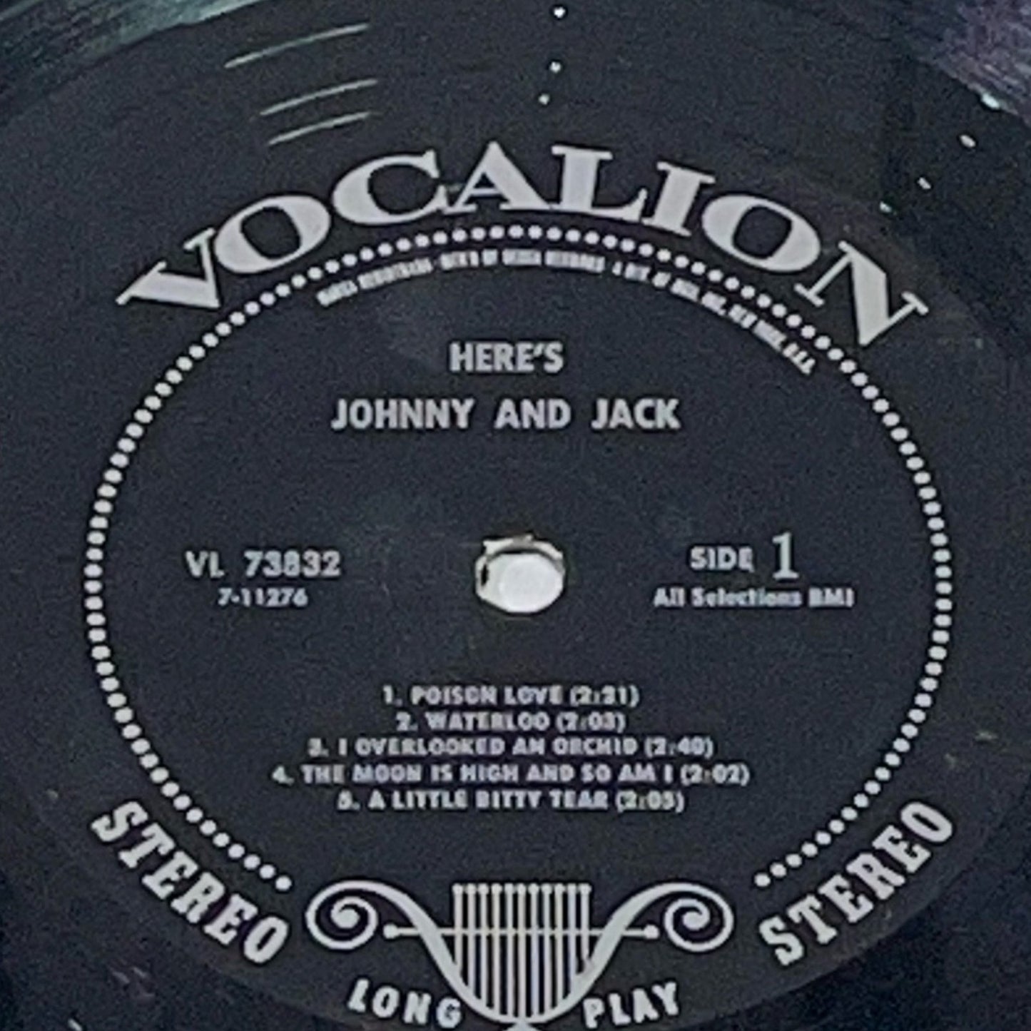 JOHNNY & JACK - here's VOCALION 73832 (LP vinyl record) 1968 VL 73832