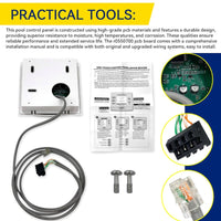 R0551800 Service Controller for Zodiac Jan-dy AquaLink RS One Touch Control System, Pool & Spa Control Panel PCB Buttons, LED, LCD, Connector 3.6FT Cable