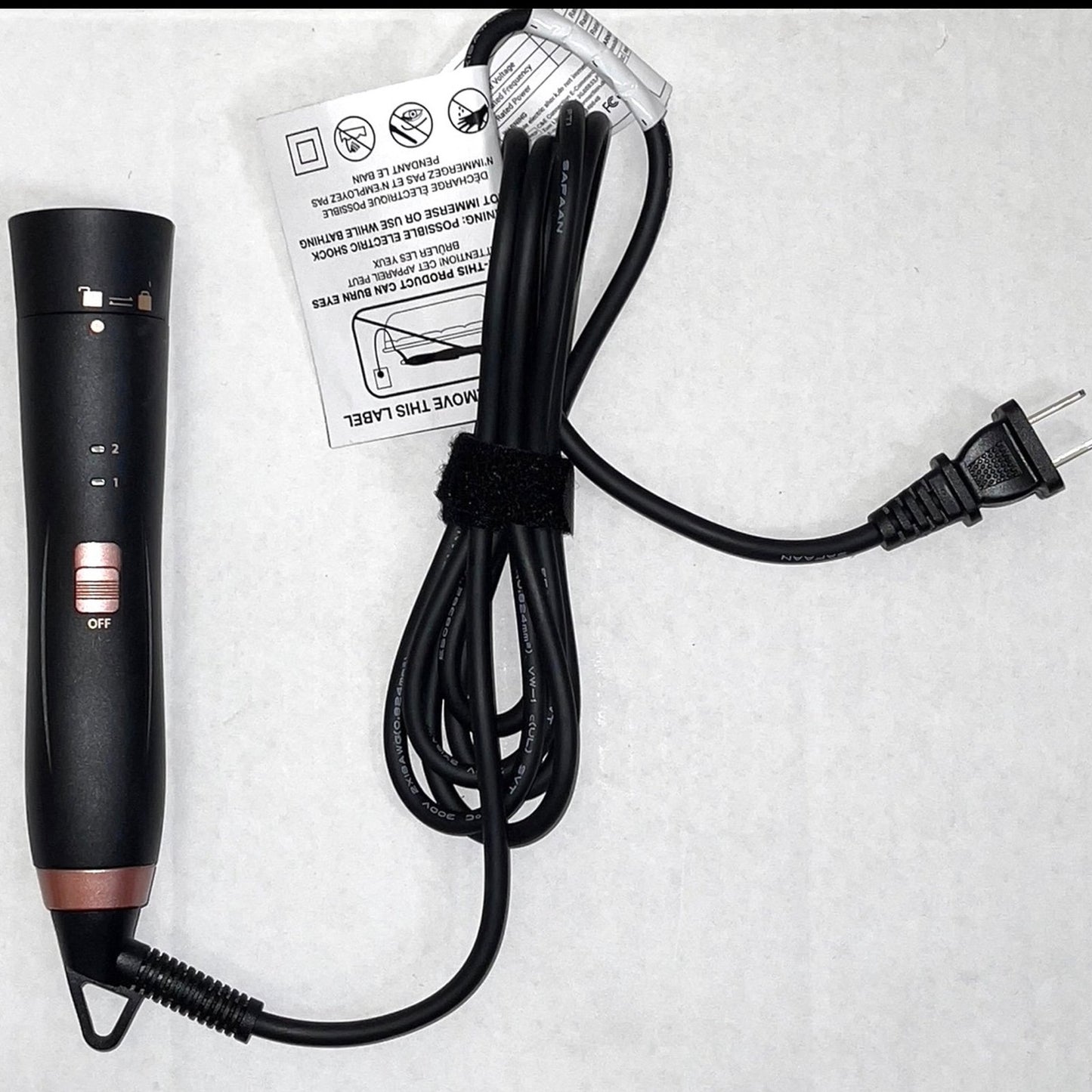 5-in-1 Ceramic Curling Iron Set 3 Barrels Flat Iron & Crimper Fast Heat 2 Temps Glove & Clip