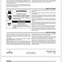 White-Rodgers W1609101 White-Rodgers 1609-101 Refrigeration Temperature Control