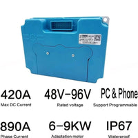 FarDriver Controller ND96890 48V-96V 410A-890A 6-9KW E-Car E-Motorcycle Motor Brushless DC Controller and Programming Module