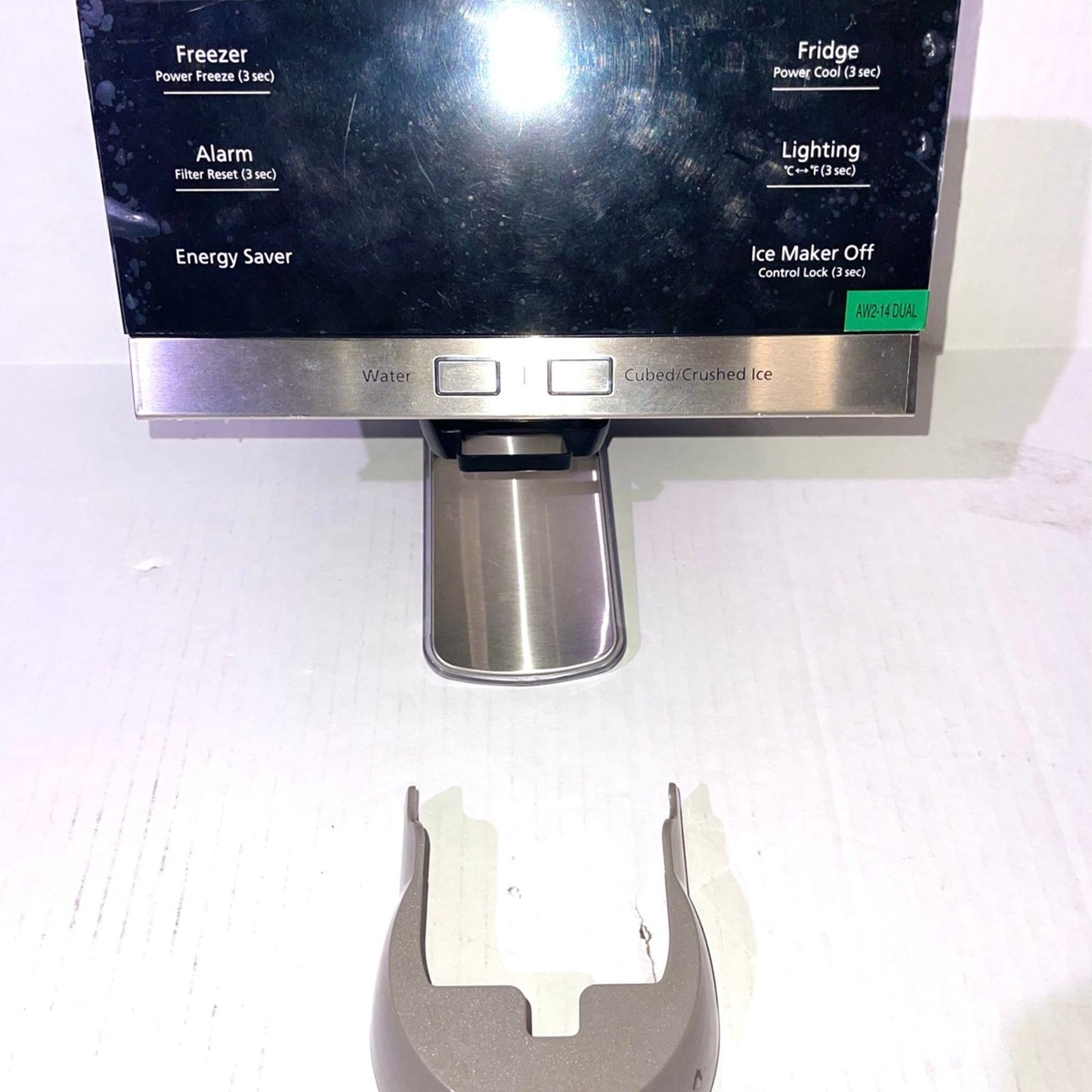 Samsung DA97-12283A Refrigerator Dispenser Cover Genuine Original Equipment Manufacturer (OEM) Part Oem part # DA97-11332S