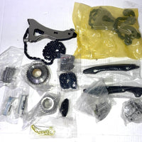 Engine Timing Chain Kit with Gear Tensioners Guide Rails for Mercedes E350 GL450 E400 ML350 GLK350 M276 3.0L 3.5L V6, Replace OE 2760520100,2780520316,2760500611,2760522116