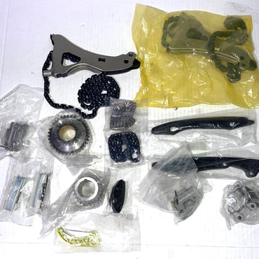 Engine Timing Chain Kit with Gear Tensioners Guide Rails for Mercedes E350 GL450 E400 ML350 GLK350 M276 3.0L 3.5L V6, Replace OE 2760520100,2780520316,2760500611,2760522116