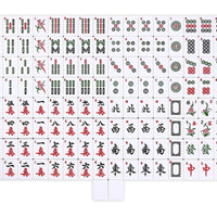 Mose Cafolo Chinese Mahjong Set X-Large 146 Numbered Melamine 1.5" Large Size Tile with Carrying Travel Case, English Manual, Pro Complete Mahjongg Game Set (Majiang, Mah Jongg)