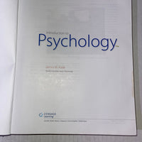 Introduction to Psychology TEXTBOOK by James Kalat Cengage Learning