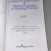 Lashley's Essentials of Clinical Genetics in Nursing Practice 2nd Edition ISBN-13: 978-0826129123, ISBN-10: 0826129129