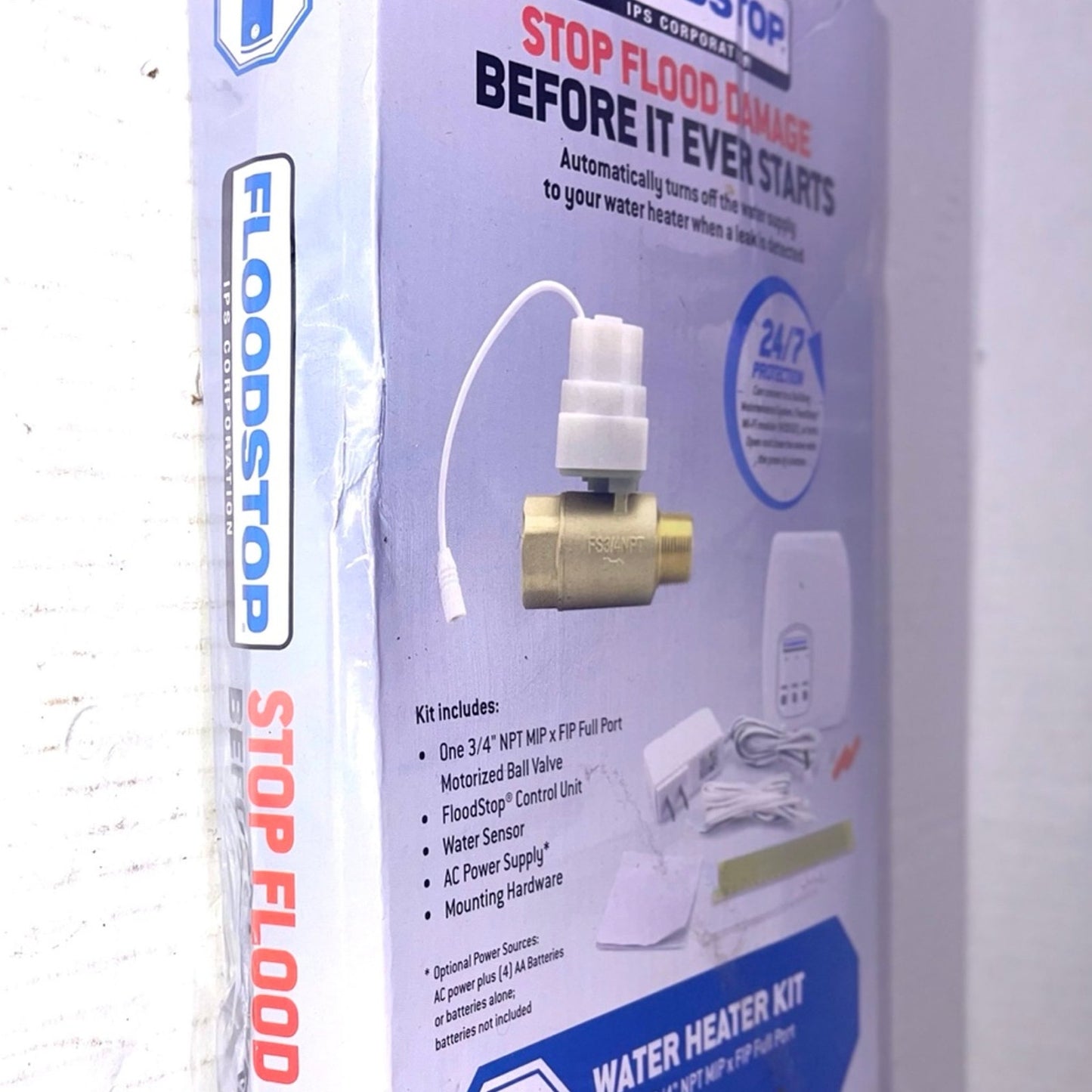 FloodStop Washing Machine Leak Detector Kit Automatic Water Shut-Off Visual NEW