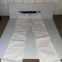 Wrangler Ultimate Riding Jean Women Q-Baby Mid Rise Boot Cut SZ 33 / 15-34 WHITE