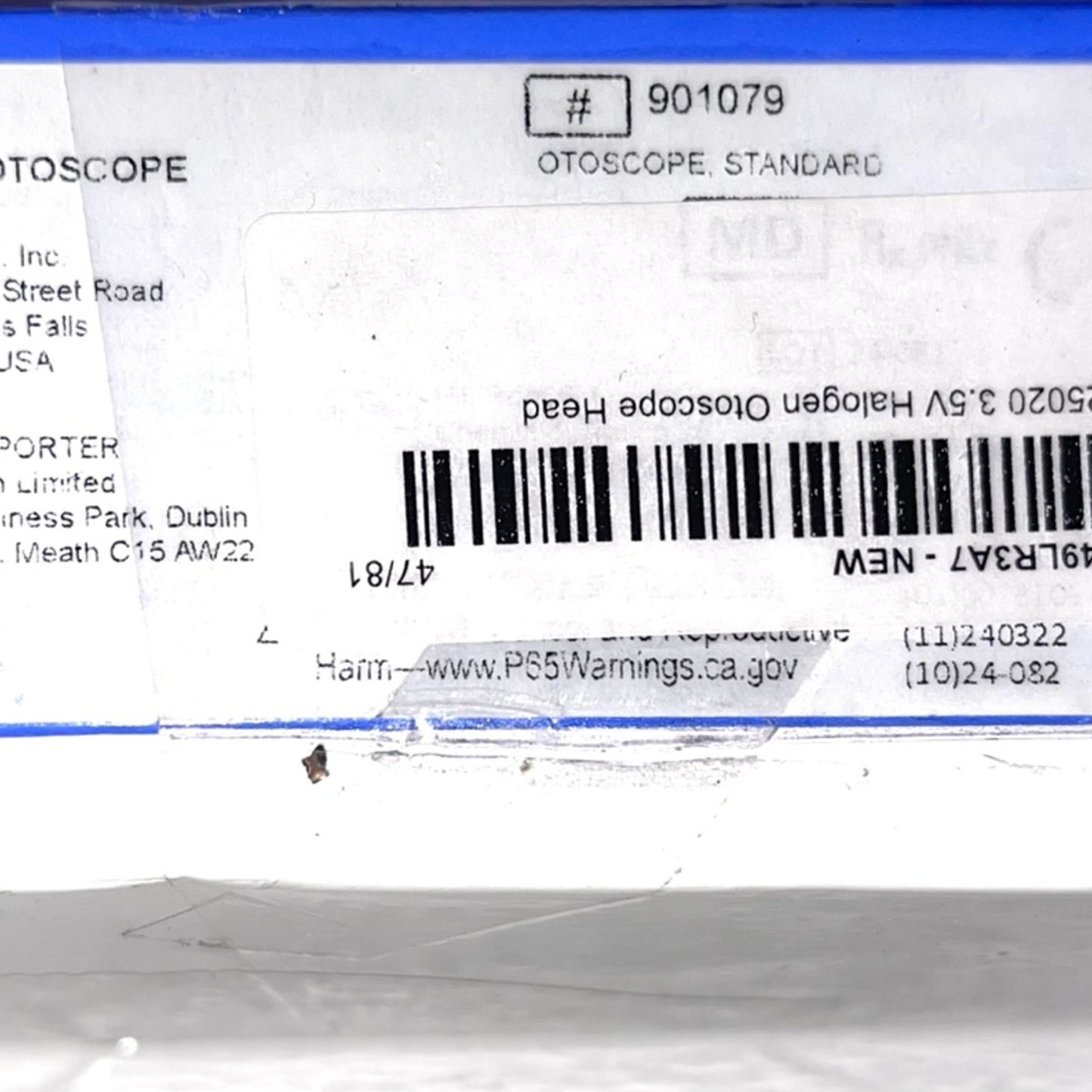 Welch Allyn 25020 3.5V Otoscope, Head Only 3.5v 25020 ‎6515-01-348-8208