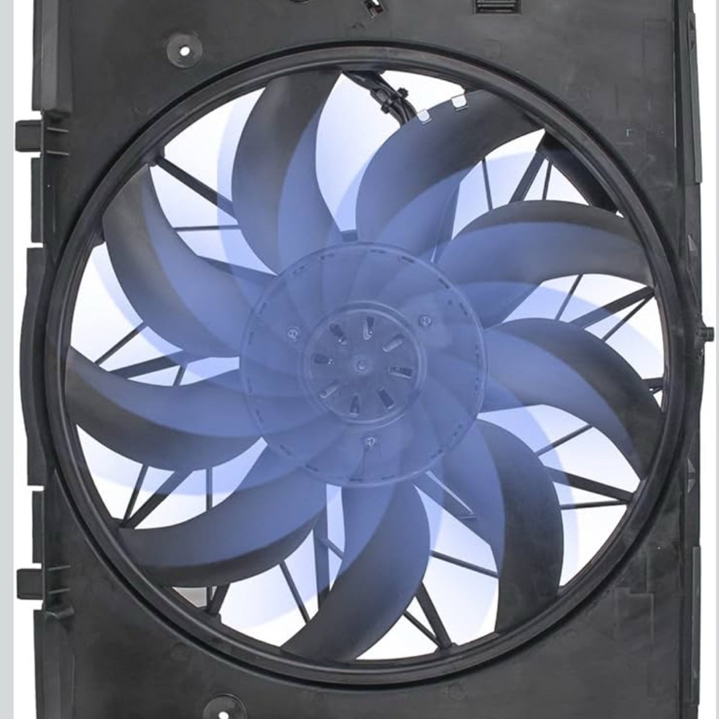 Engine Cooling Fan Assembly, Cooling Radiator Fan Replacement For BMW E60 525 530 545 645 E65 750, Replace 17427543282 17427514181