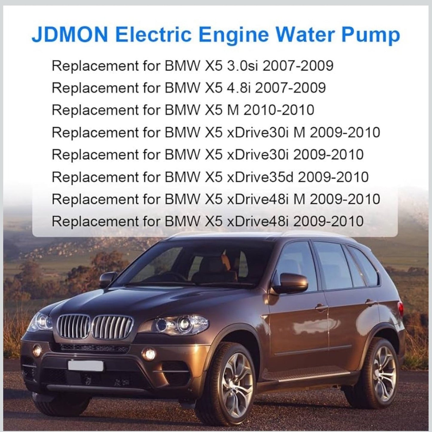 Electric Engine Water Pump For BMW E70 X5 3.0s 4.8i 2007-2009, X5 XDrive30i XDrive35d XDrive48i M 2009-2010 Coolant Pump For 599-961 11517568595 11517546996 11519894484