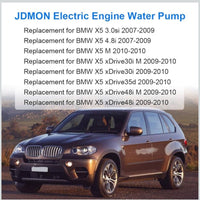 Electric Engine Water Pump For BMW E70 X5 3.0s 4.8i 2007-2009, X5 XDrive30i XDrive35d XDrive48i M 2009-2010 Coolant Pump For 599-961 11517568595 11517546996 11519894484