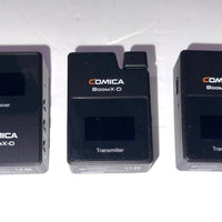 COMICA BoomX-D2 Wireless Lavalier Microphone, 2.4G Dual Lapel Mic with 2 Transmitters, Noise Cancellation, 656ft Range, with iPhone, Android, Camera, for YouTube Video Recording Streaming