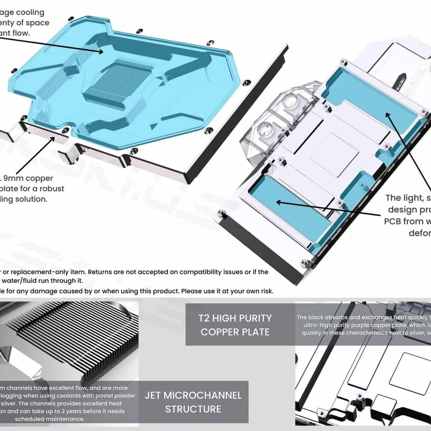 BYKSKI FULL COVERAGE GPU WATER BLOCK & BACKPLATE FOR ZOTAC GAMING GEFORCE 4070TI