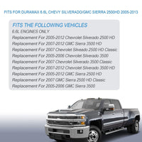 TP3018 Fuel Filter 6.6 Duramax Diesel Sensor Head Assembly Replacement Chevy Silverado GMC Sierra 2500 HD 3500 HD 2005-2012