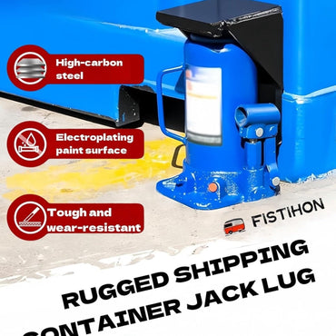 Shipping Container Jack Lug, with Limiter, Shipping Container Jack Lifter, Shipping Container Accessories Attachment - Storage Container Leveler Booster, 2PK
