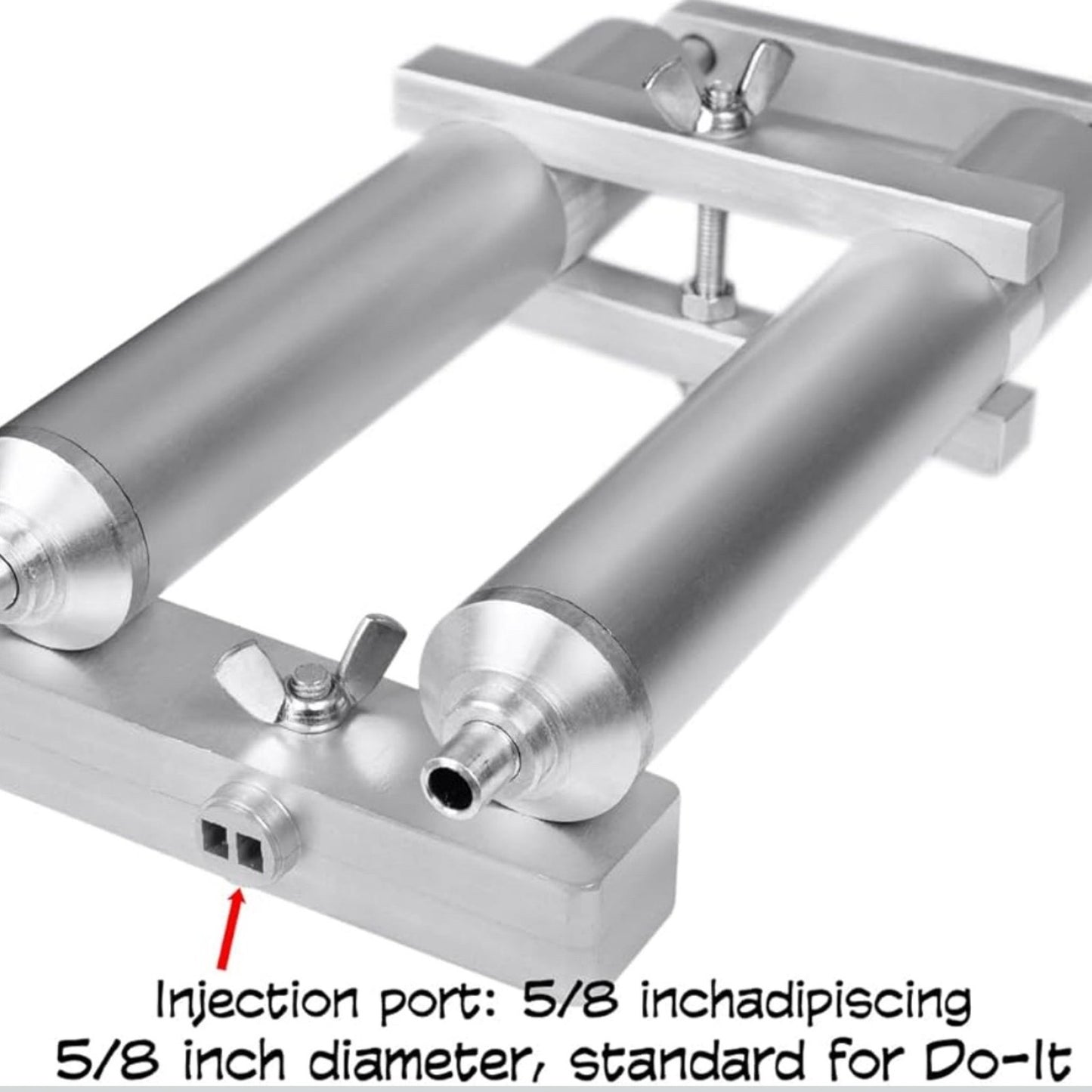 Dual Color Hand Kit Aluminium Injector for Plastisol Soft Bait Lures DIY Soft Lure Making Tool 2Х4oz Dual Mixing Color Kit