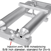 Dual Color Hand Kit Aluminium Injector for Plastisol Soft Bait Lures DIY Soft Lure Making Tool 2Х4oz Dual Mixing Color Kit