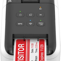 Brother Ultra-Fast Label Printer Wireless Networking White RQL-810W- (QL-810W)