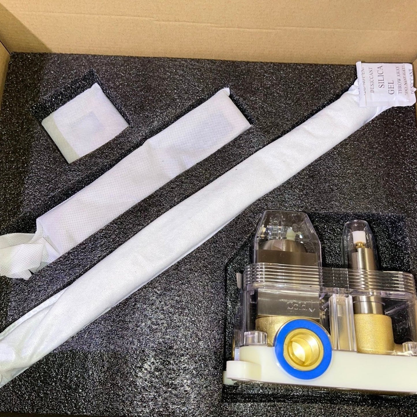 SR SUN RISE Shower Faucet Set Bathroom Square Rain Shower Head with Handheld Spray Wall Mounted Rainfall Shower Fixtures Brushed Nickel Shower Faucet Trim Repair Kits (Contain Shower Valve)