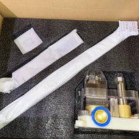 SR SUN RISE Shower Faucet Set Bathroom Square Rain Shower Head with Handheld Spray Wall Mounted Rainfall Shower Fixtures Brushed Nickel Shower Faucet Trim Repair Kits (Contain Shower Valve)