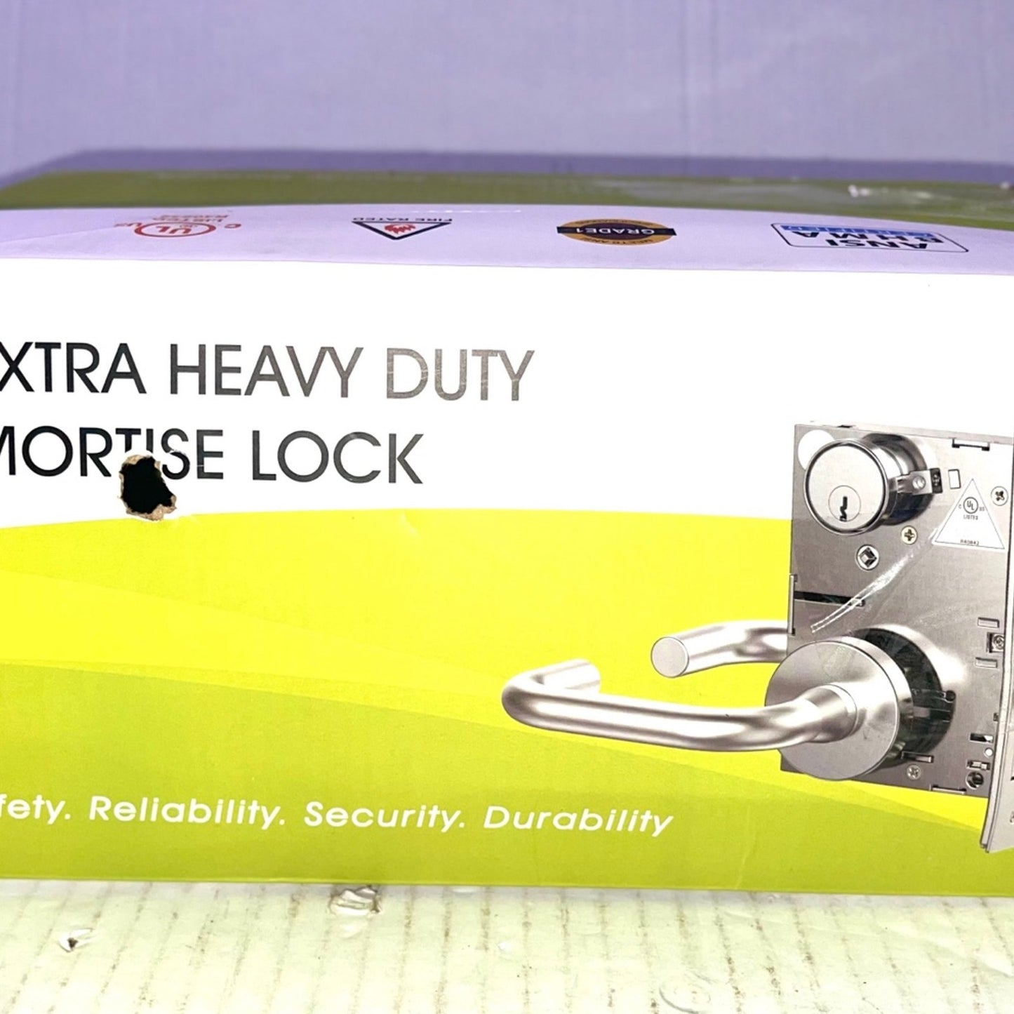 Commercial Mortise Lock Handle Set for Entrance/Office Front Door F20 Heavy Duty