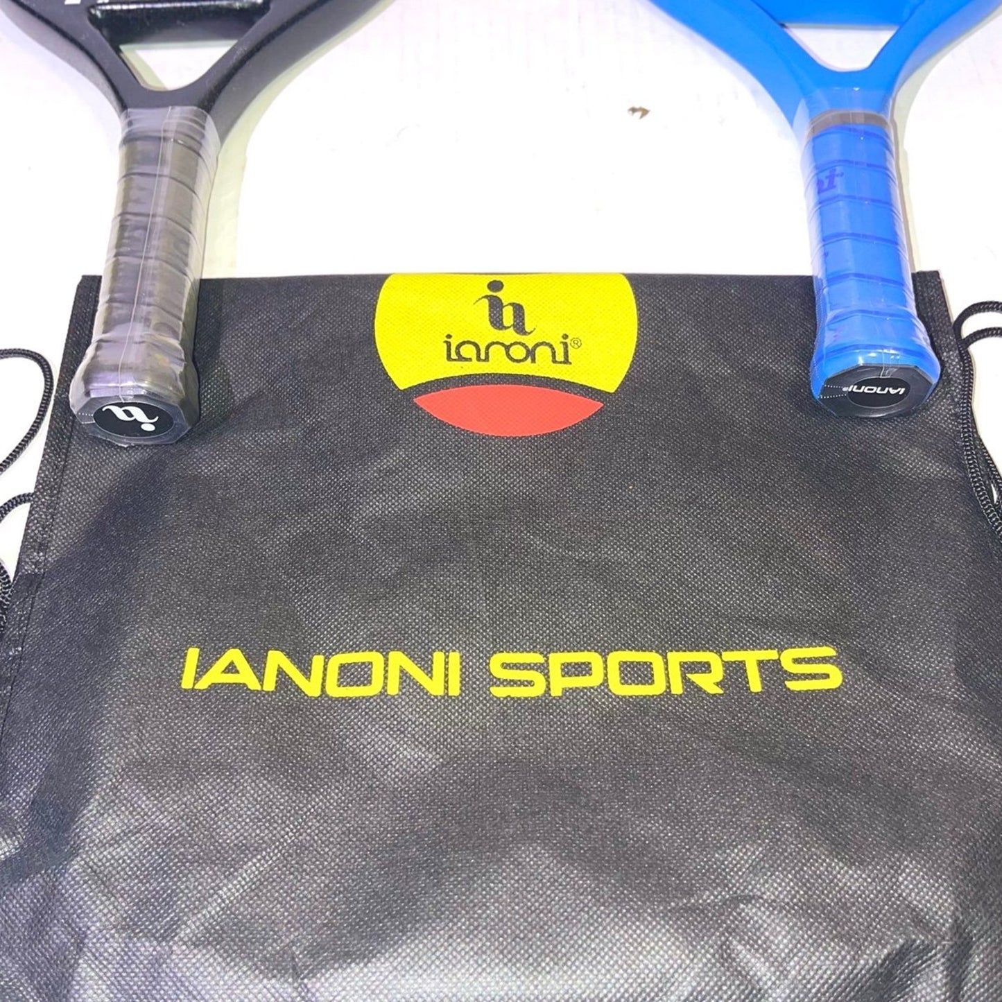 ianoni Beach Tennis Rackets Carbon Fiber Grit Face EVA Memory Foam Core Beach Tennis Rackets