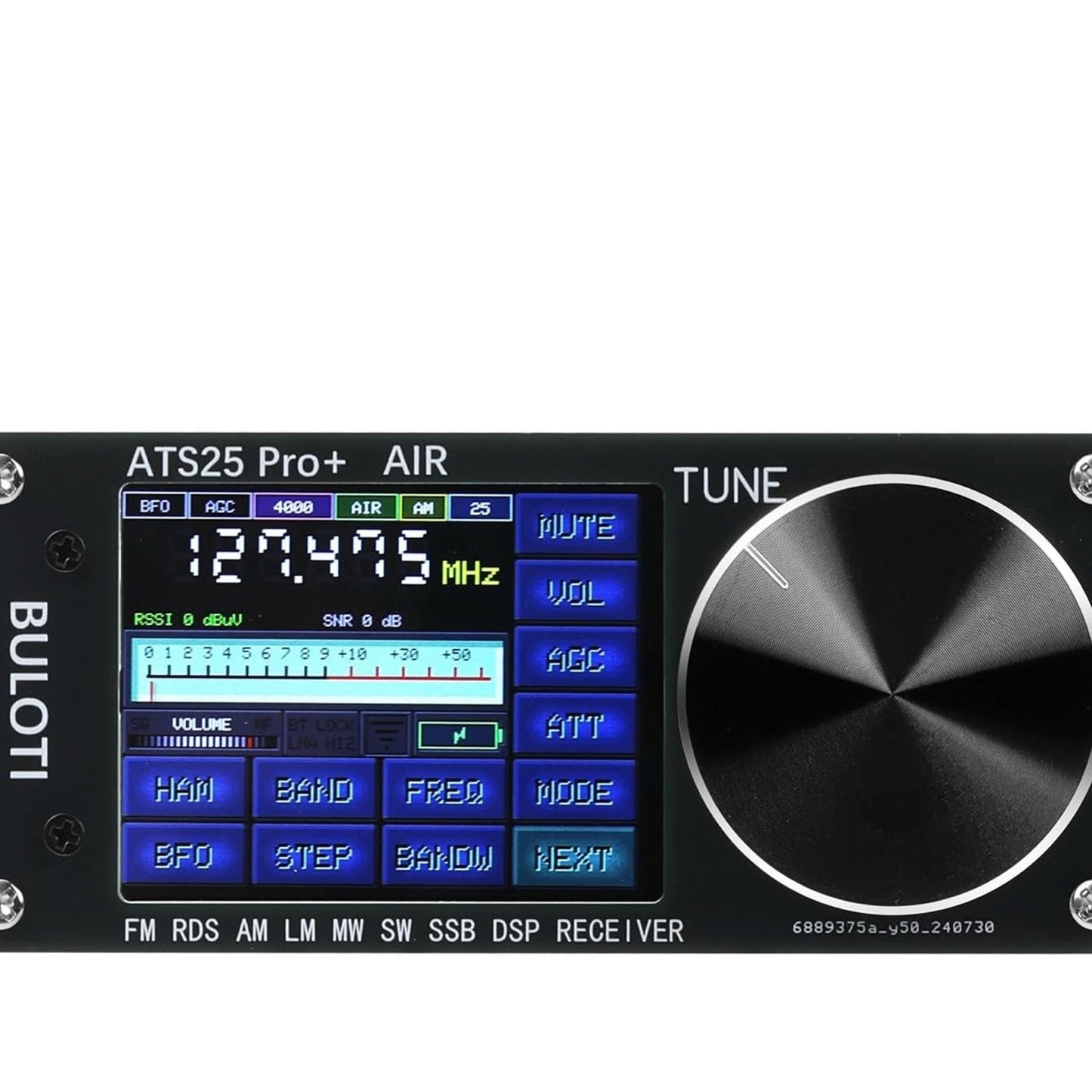 ATS25pro+ AIR Radio Portable AM FM, Bluetooth WiFi Radio AIR Band, FM SW SSB MW