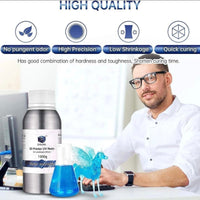 3D Resin Printing 2PK 1000G Water Washable 405nm UV Cured Green LCD DOUMII Print