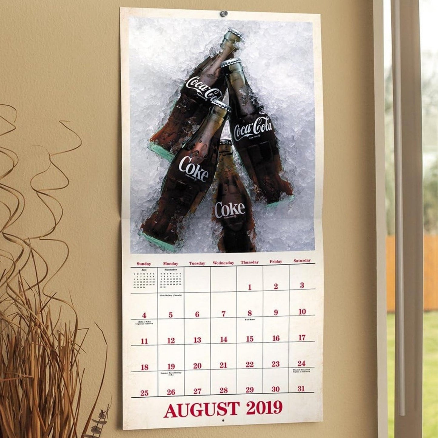 32PK Coca Cola Wall Calendar (2019) A 16-Month 2019 Calendar FACTORY SEALED LOT