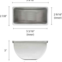 TrueCraftware- 5 Compartment Stainless Steel Condiment Bar (Open Bottom)- Condim