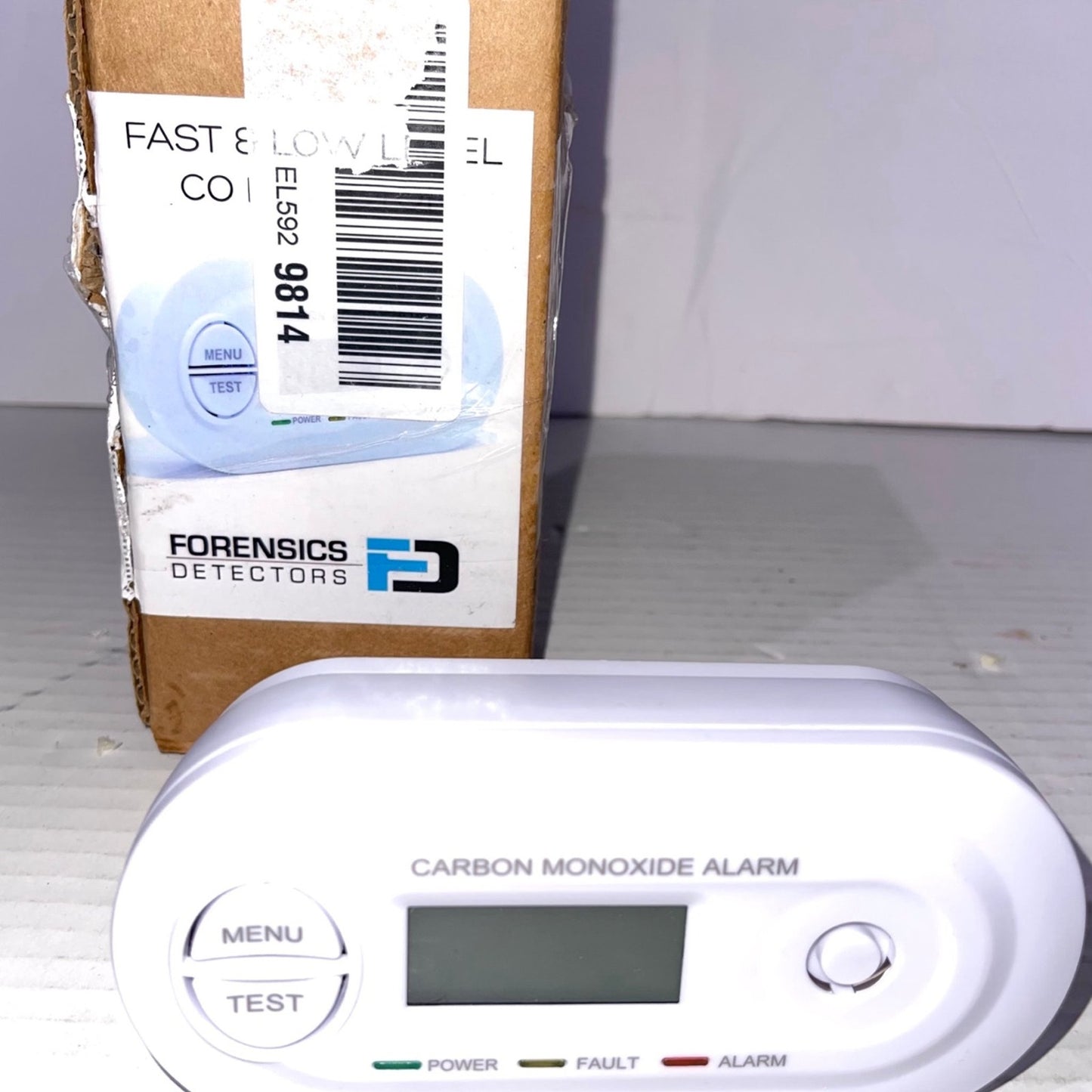 Fast Low Level CO Monitor by Forensics | Offices, Classrooms, Home, Retail | > 10ppm Display | 25ppm Alarm