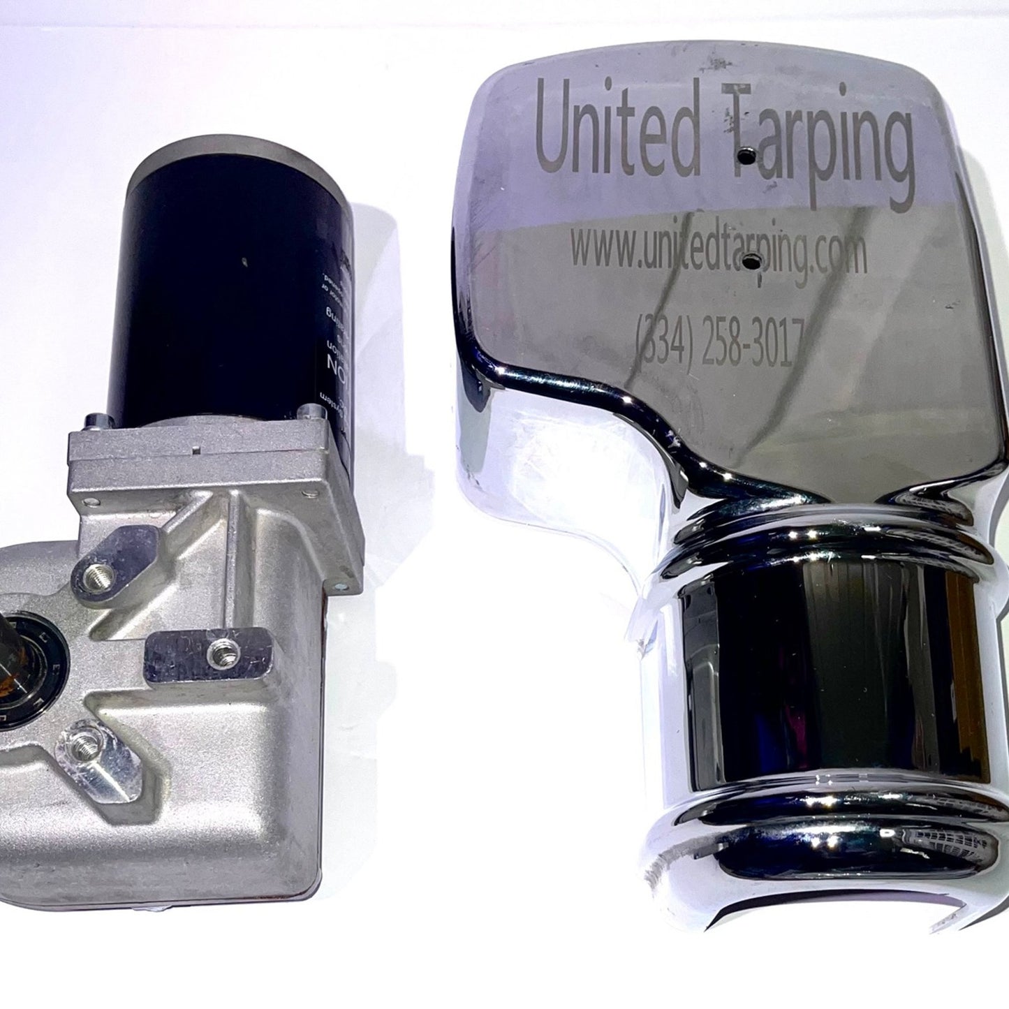 Tarp Motor Dump Truck Tarp Systems Chrome Cover 900W 90:1 12VDC / 43 AMPS / 50 R