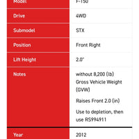 Rancho QuickLIFT RS999911 Suspension Strut Coil Spring Assembly Ford F-150 09-13