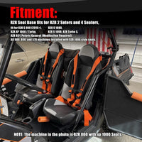 Goldfire RZR Seat ,Universal RZR Seat Lowering Base 1.5" Recline Seat Drop Brackets Mounts for Polaris RZR 800 / 900 / S 1000 / XP 1000 / XP Turbo /General Models
