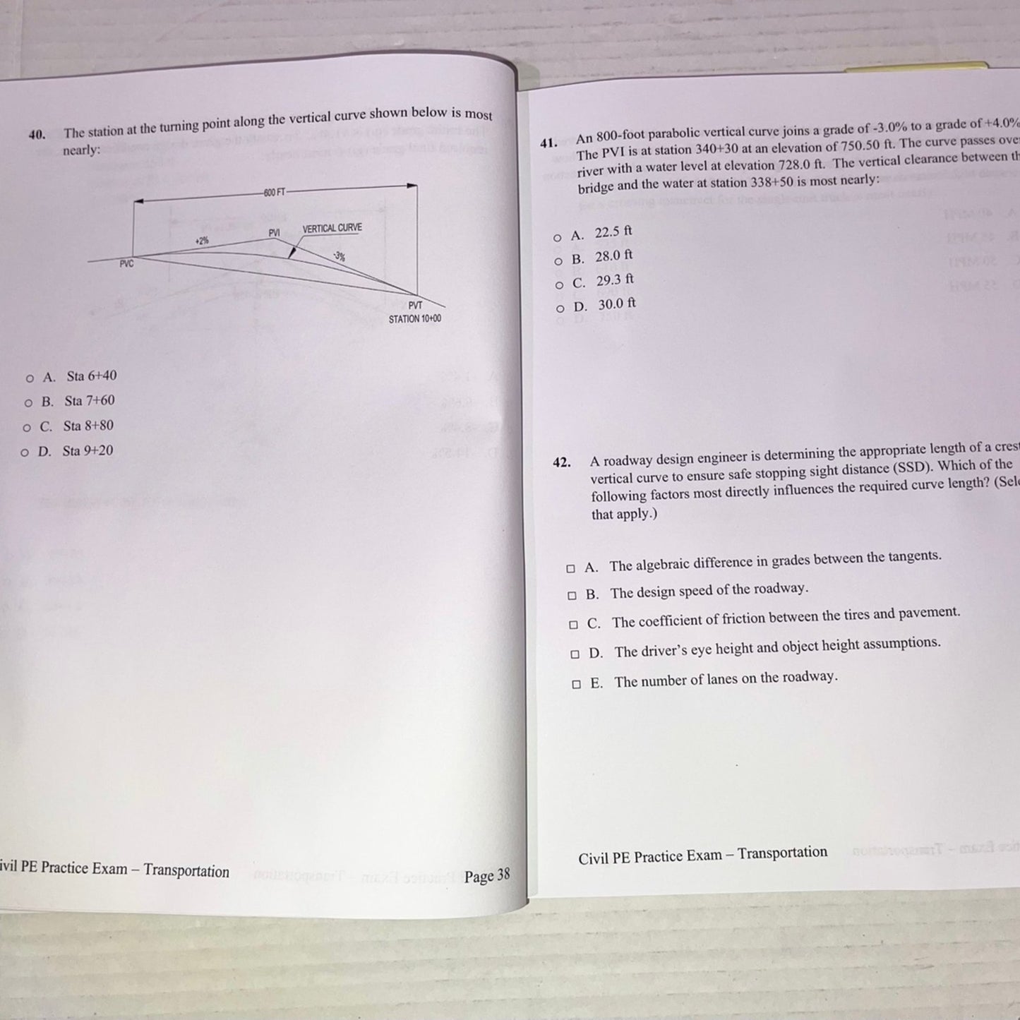 Path to PE Services, Civil PE Transportation Practice Exam: 80 Questions Designed for the CBT Format with Detailed Solutions