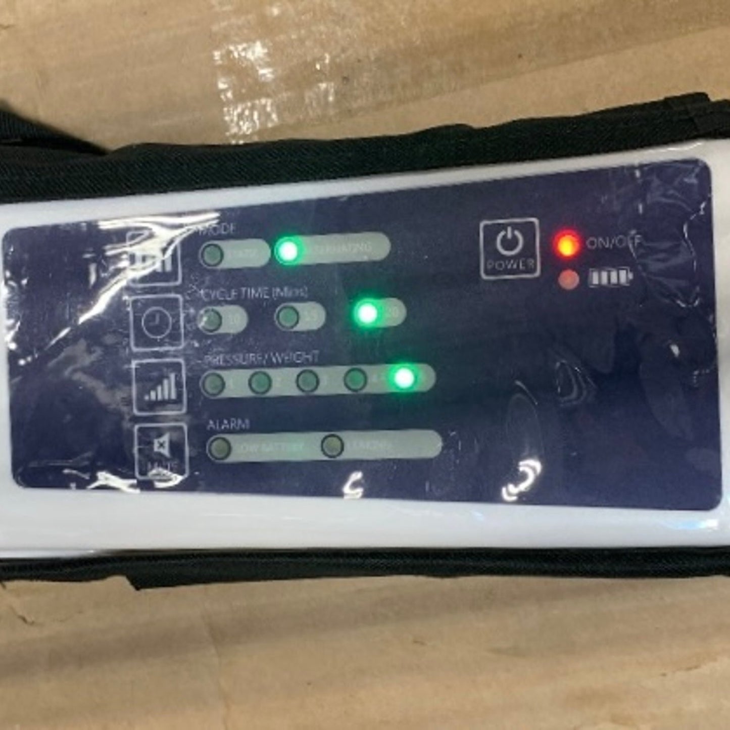 Alternating Pressure Seat Cushion for Wheelchairs with 24 Hour Air Pump Self Inflating Air Cell Cushion Pad for Pressure Relief Ulcer & Bed Sore Prevention Relieve Coccyx Tailbone Pain